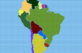 Vzdělávací hra Země Jižní Ameriky, Země a státy online test, kvíz zdarma