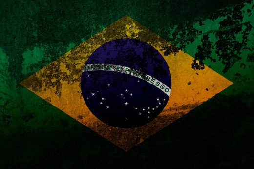 Vzdělávací online hra Brazilská vlajka, učební test, školní kvíz Puzzle