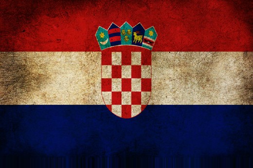 Vzdělávací online hra Chorvatská vlajka, učební test, školní kvíz Puzzle