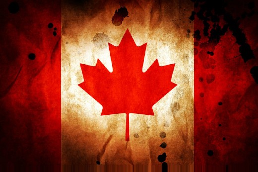 Vzdělávací online hra Kanadská vlajka, učební test, školní kvíz Puzzle