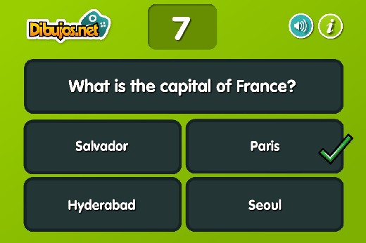 Vzdělávací online hra Hlavní města kvíz, učební test, školní kvíz Hlavní města Vzdělávací online hra Hlavní města kvíz, učební test, školní kvíz Hlavní města