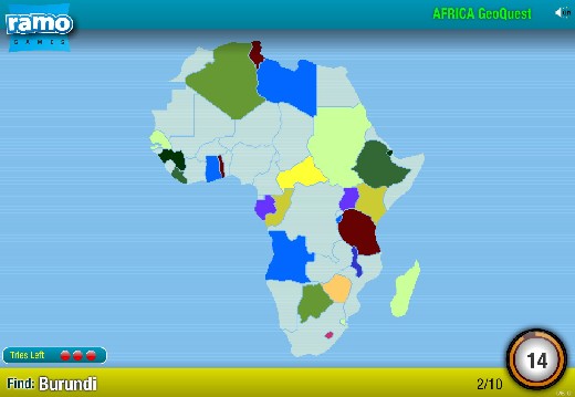 Vzdělávací online hra Země Afriky, učební test, školní kvíz Země a státy Vzdělávací online hra Země Afriky, učební test, školní kvíz Země a státy